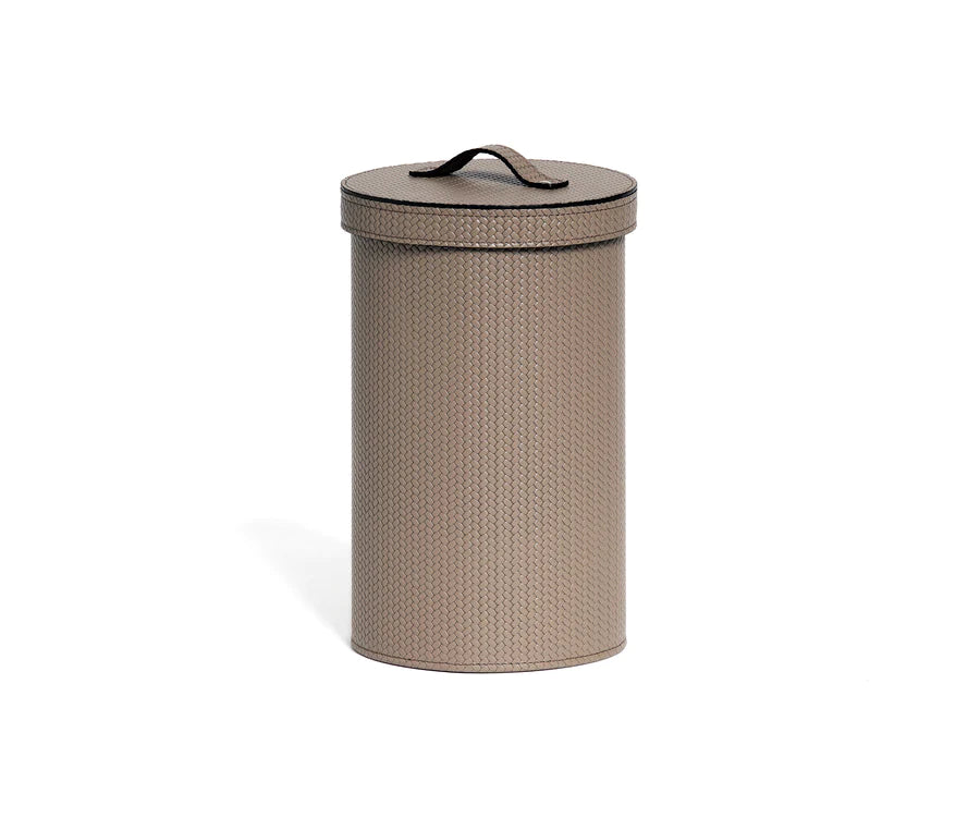 Pinetti Round Paper Bin With Lid