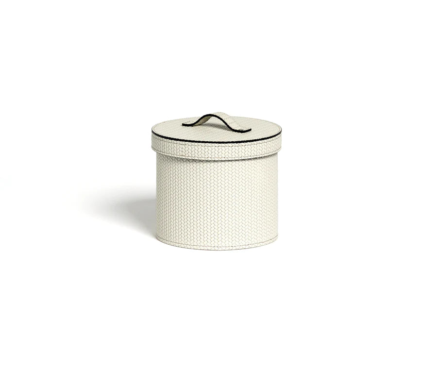 Pinetti Round Paper Bin With Lid