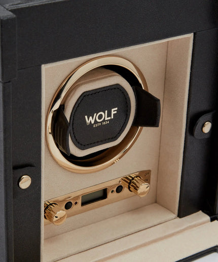 WOLF Palermo Single Watch Winder with Storage WOLF