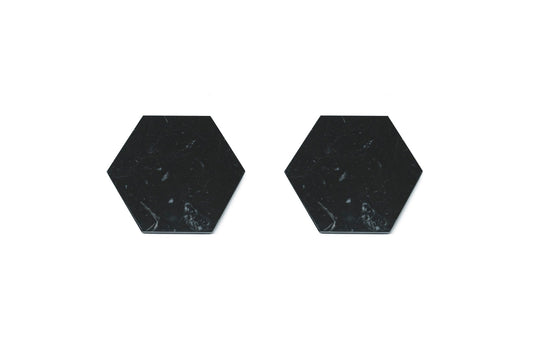 Fiammettav Set of 2 Hexagonal Coasters