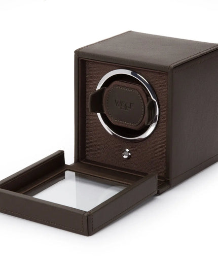 WOLF Cub Single Watch Winder with Cover WOLF