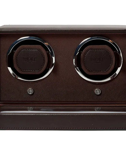 WOLF Cub Double Watch Winder with Cover WOLF