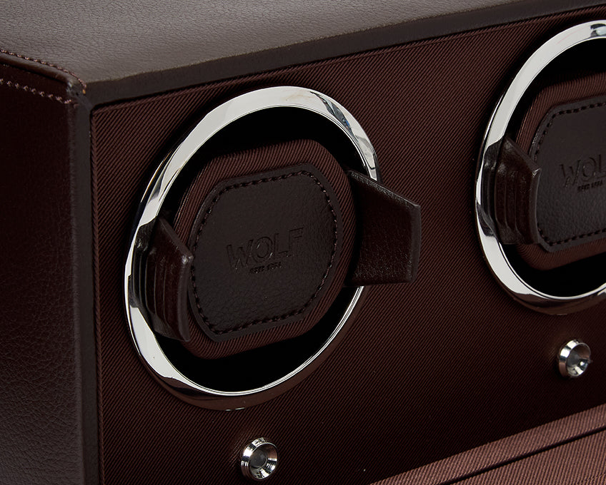 Cub Double Watch Winder with Cover