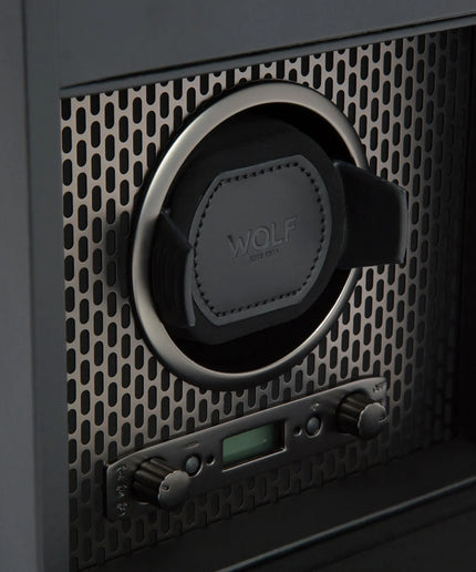 WOLF Axis Single Watch Winder with Storage WOLF