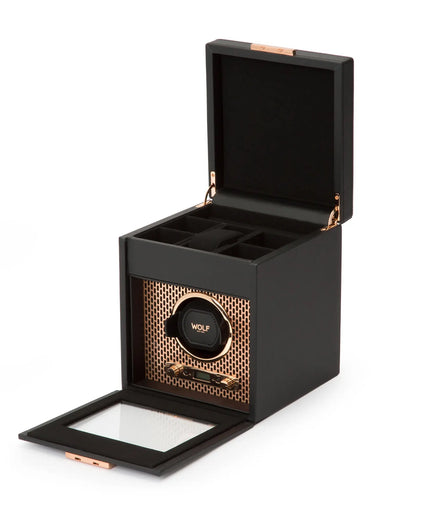 WOLF Axis Single Watch Winder with Storage WOLF