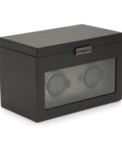 WOLF Axis Double Watch Winder with Storage WOLF