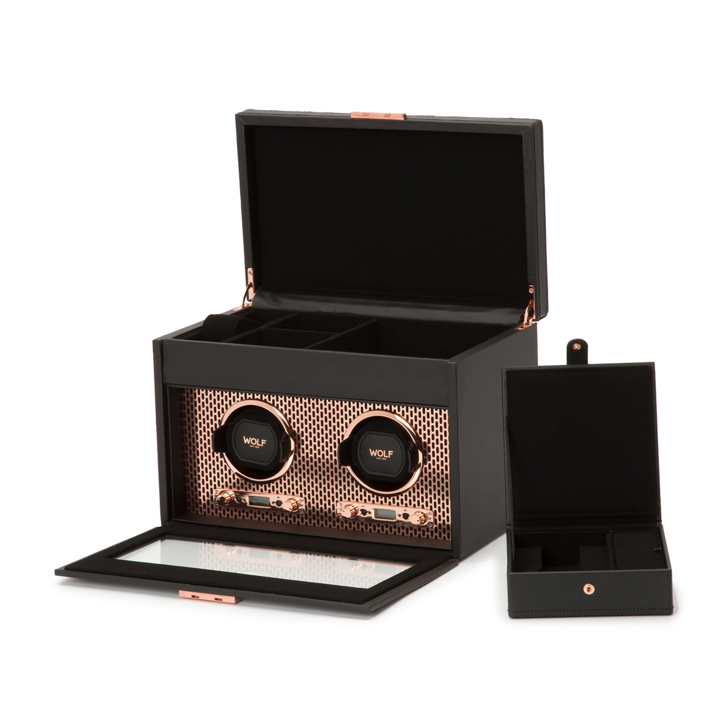 Axis Double Watch Winder with Storage