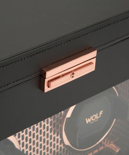 WOLF Axis Double Watch Winder with Storage WOLF