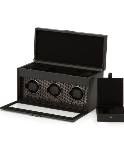 WOLF Axis Triple Watch Winder with Storage WOLF