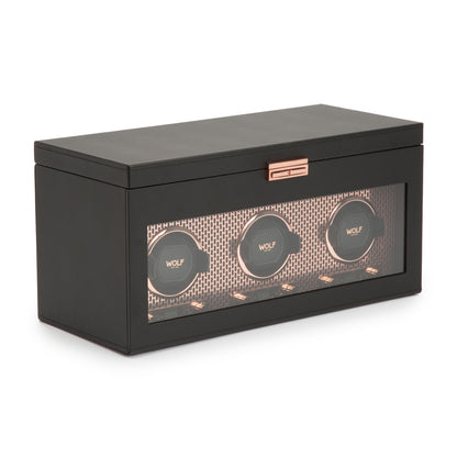 Axis Triple Watch Winder with Storage