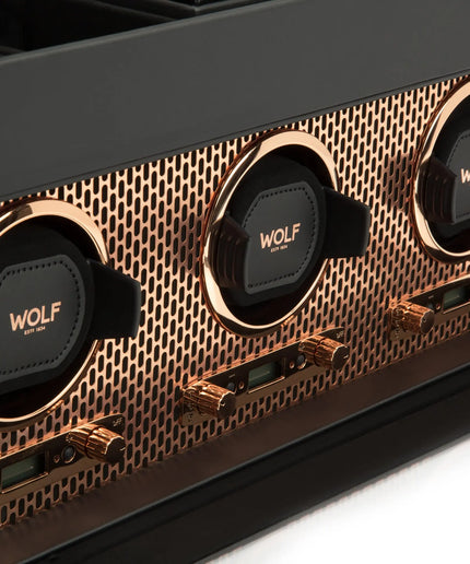 WOLF Axis Triple Watch Winder with Storage WOLF