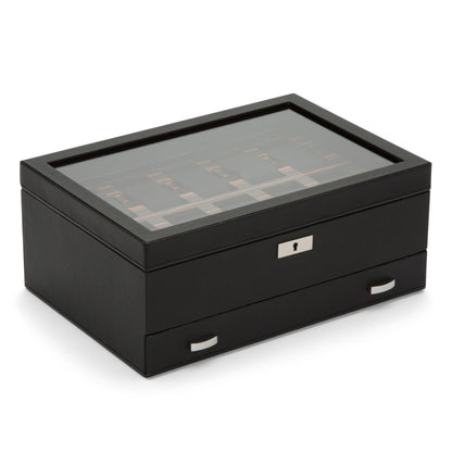 Roadster 10 Piece Watch Box with Drawer