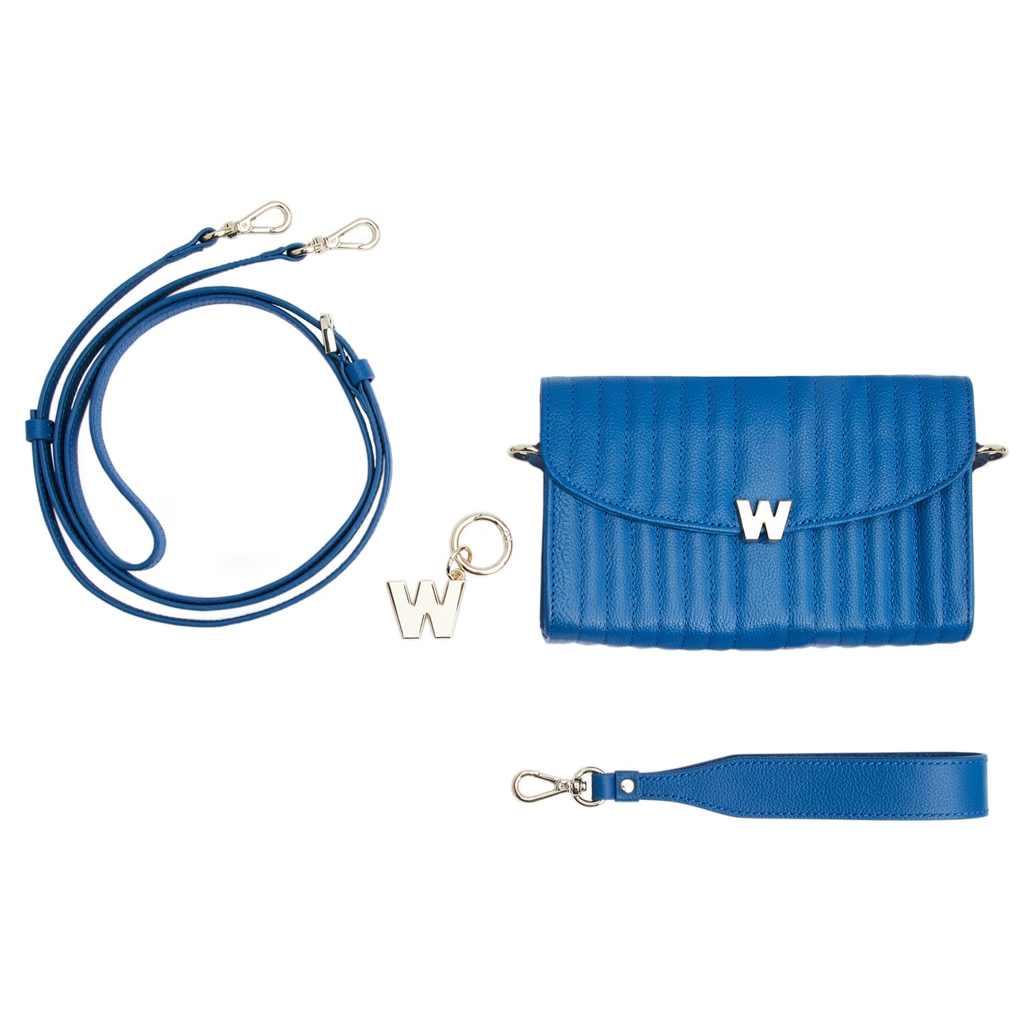 Mimi Crossbody Bag with  Wristlet & Lanyard