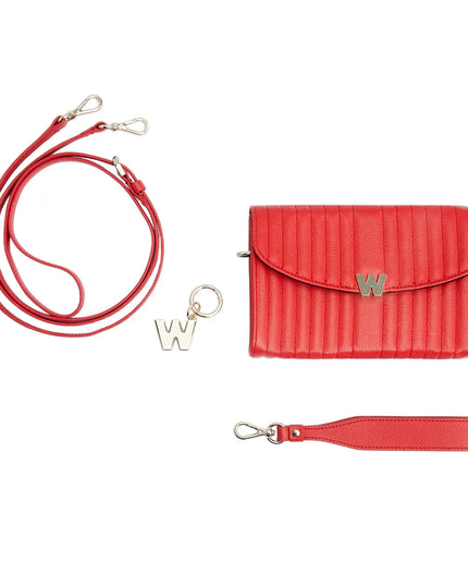 WOLF Mimi Crossbody Bag with  Wristlet & Lanyard WOLF