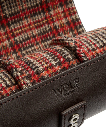 WOLF x WM Brown Watch Roll with Cigar Case WOLF