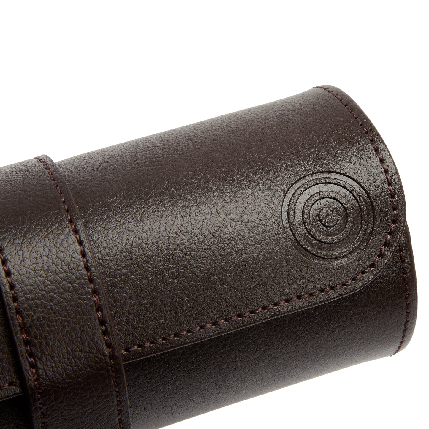 WOLF x WM Brown Watch Roll with Cigar Case