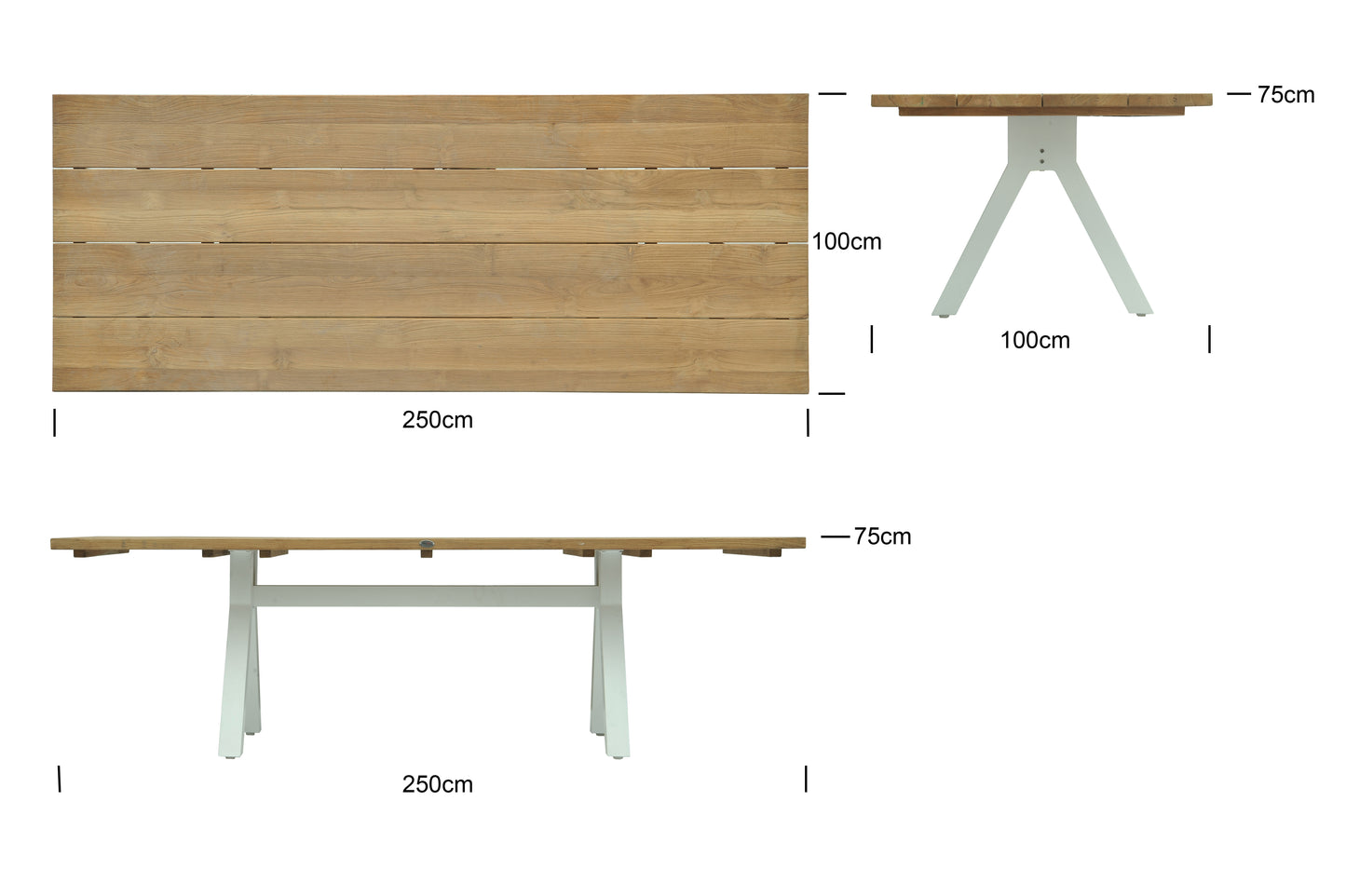 Alaska 8 Seat Rectangle Dining Table