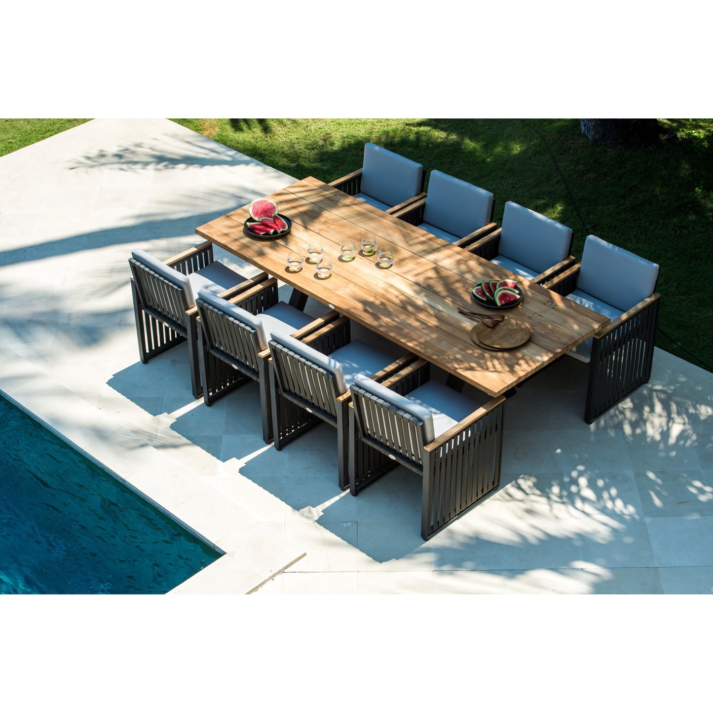 Alaska 8 Seat Rectangle Dining Table