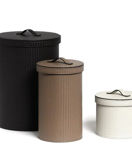 Pinetti Round Paper Bin With Lid Pinetti