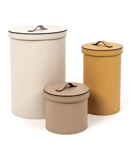 Pinetti Round Paper Bin With Lid Pinetti