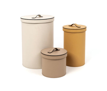 Pinetti Round Paper Bin With Lid