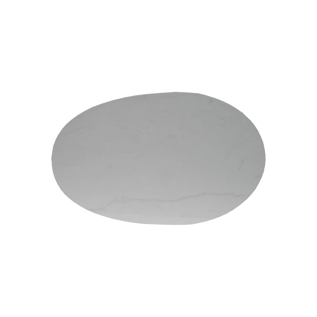 Oval Occasional Table Off White Mushroom